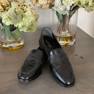 J. McLaughlin Concetta Loafer - Black Leather - 7.5